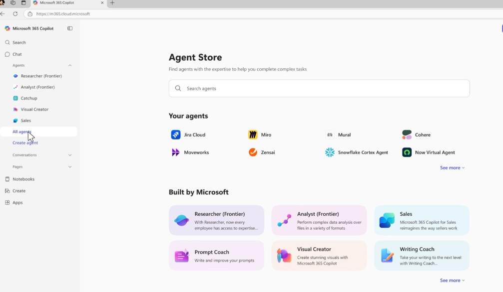 Agent Store - Microsoft Copilot