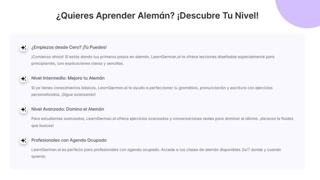 Cómo aprender alemán con IA - Cómo usar LearnGerman AI