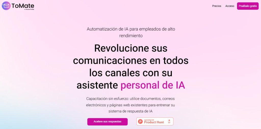 Cómo automatizar respuestas con IA - ToMate