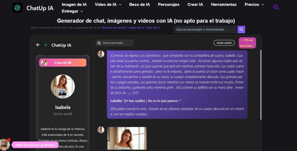 Cómo chatear con personajes de IA - ChatUp AI