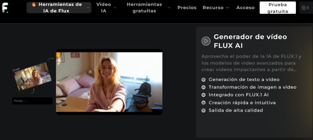 Cómo convertir textos o imágenes en videos con IA - Cómo usar Flux AI Video Generator