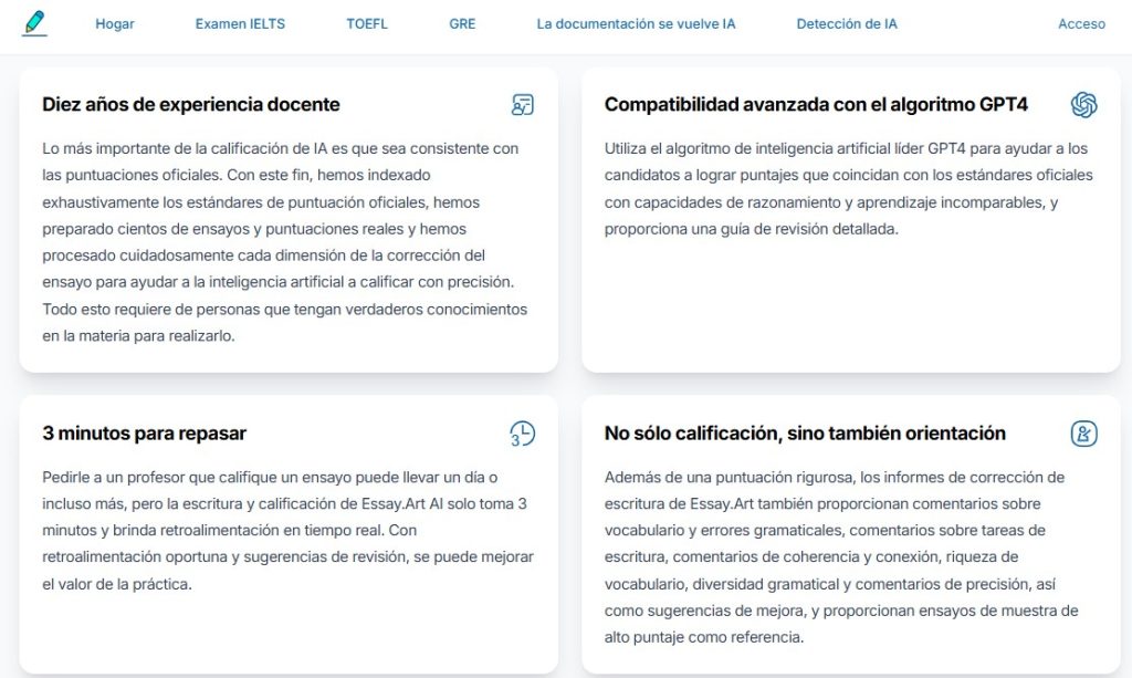 Cómo corregir ensayos IELTS, TOEFL y GRE con IA - Cómo usar Essay Art