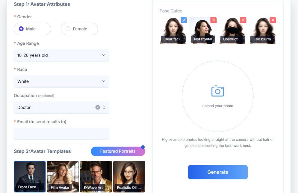 Cómo crear avatares personalizados con IA - Cómo usar AI Avatar Generator