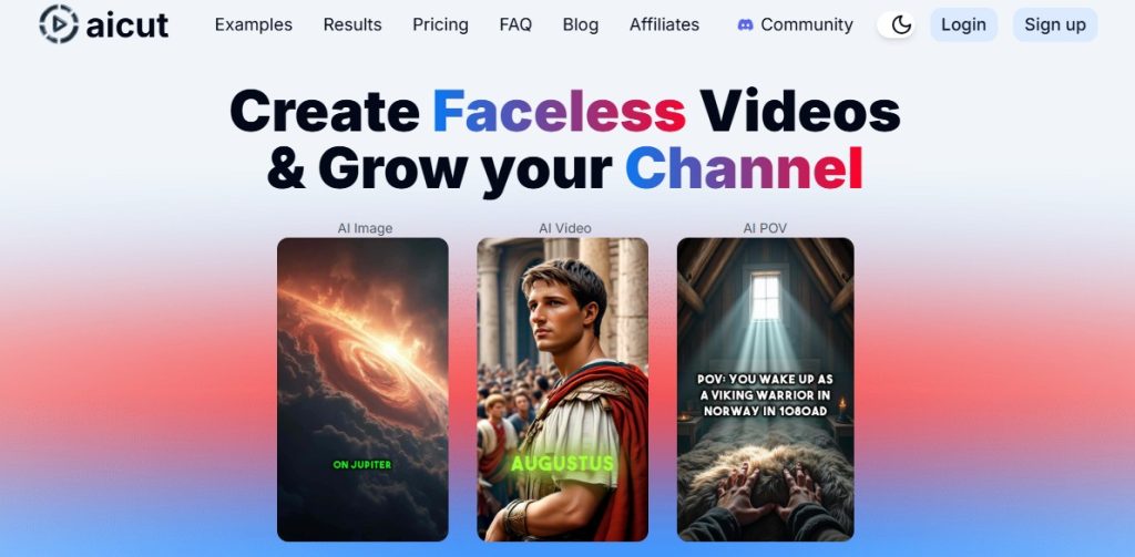 Cómo crear videos cortos sin rostro con IA - Aicut