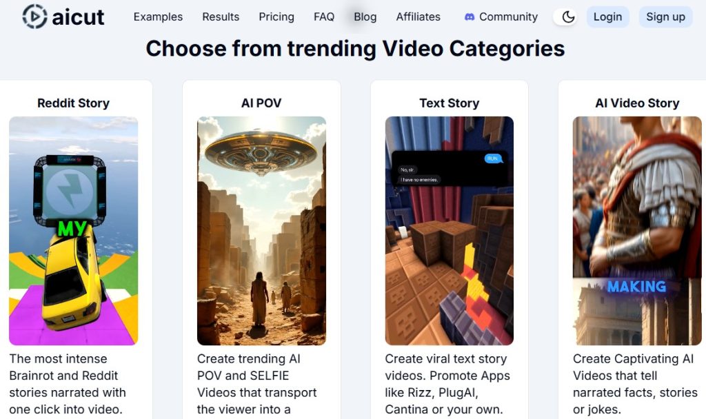 Cómo crear videos cortos sin rostro con IA - Cómo usar Aicut