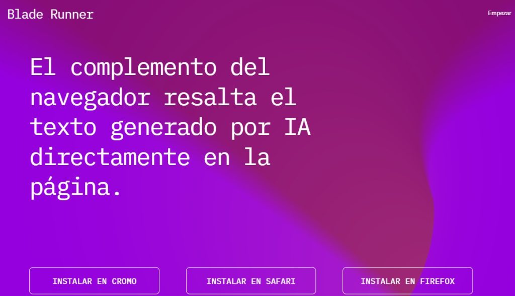 Cómo identificar textos generados por IA - Blade Runner