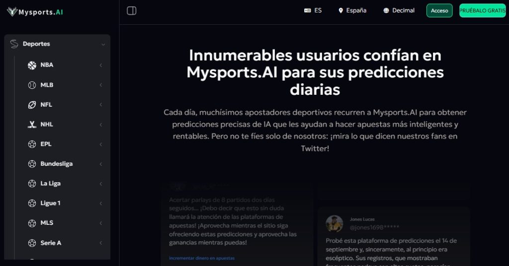 Cómo predecir apuestas deportivas con IA - Cómo usar Mysports AI