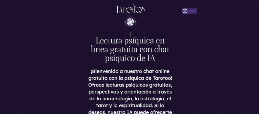 Cómo solicitar una lectura psíquica de IA - Cómo usar Tarotoo