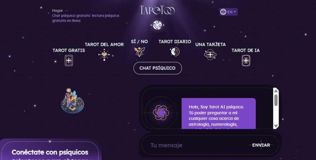 Cómo solicitar una lectura psíquica de IA - Tarotoo