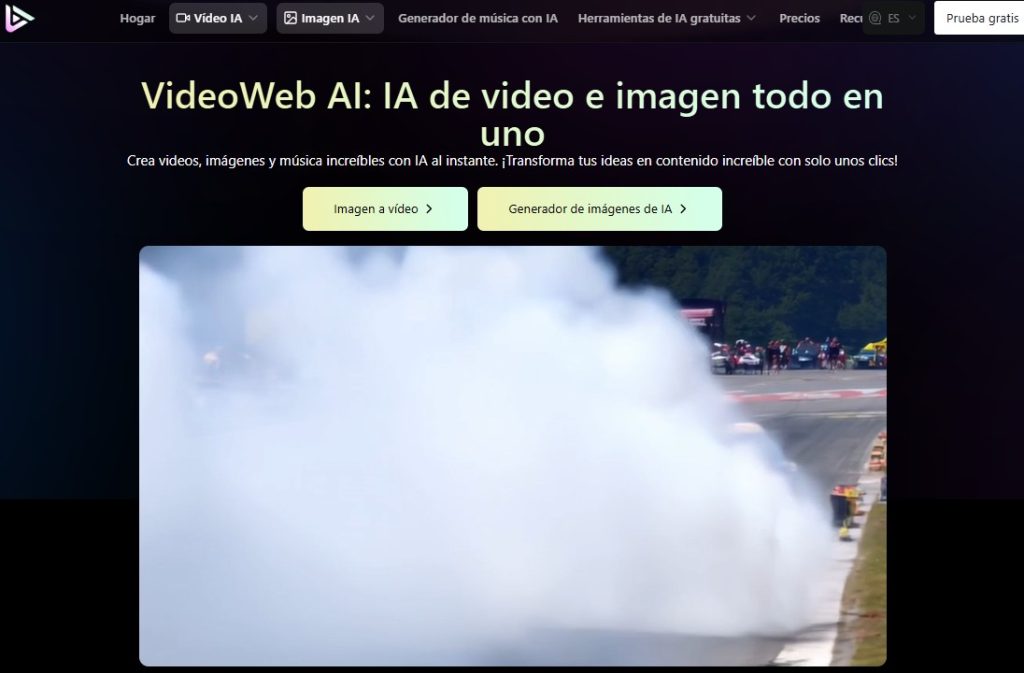 Cómo usar imágenes para crear videos con IA - VideoWeb AI