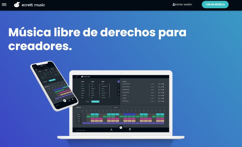 Cómo crear música libre de derechos con IA - Ecrett Music