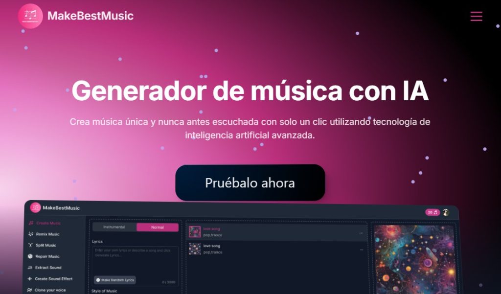 Cómo crear y producir música con IA - Make Best Music