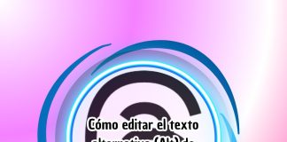 Cómo editar el texto alternativo (Alt) de un post en Threads