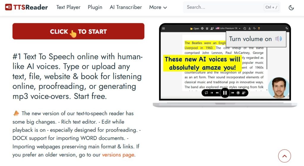 Cómo escuchar textos con IA - Cómo usar TTSreader
