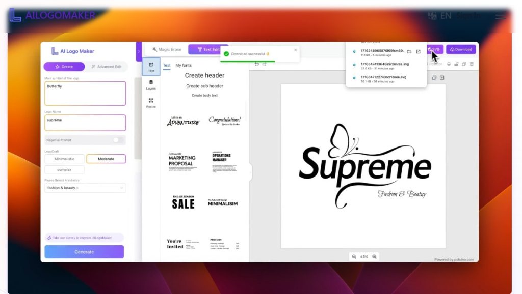 Cómo generar logos con IA - usar Logo Maker