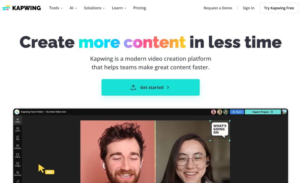 Cómo añadir subtítulos a mis videos con IA - Kapwing
