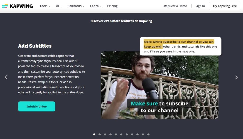 Cómo añadir subtítulos a mis videos con IA - usar Kapwing