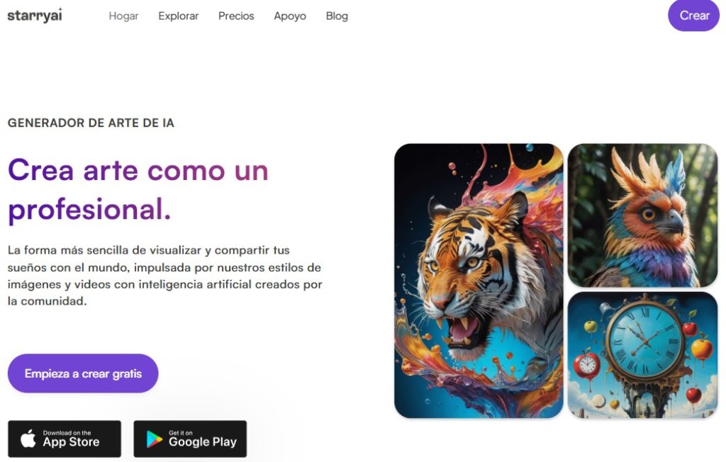 Cómo crear arte profesional con IA - StarryAI