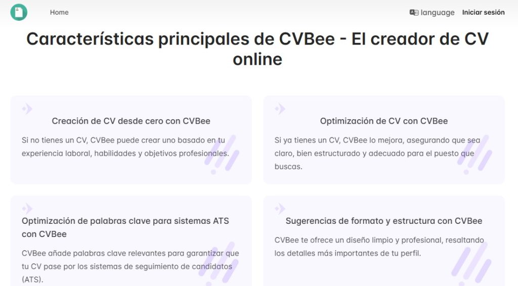Cómo crear mi CV con IA - usar CVBee