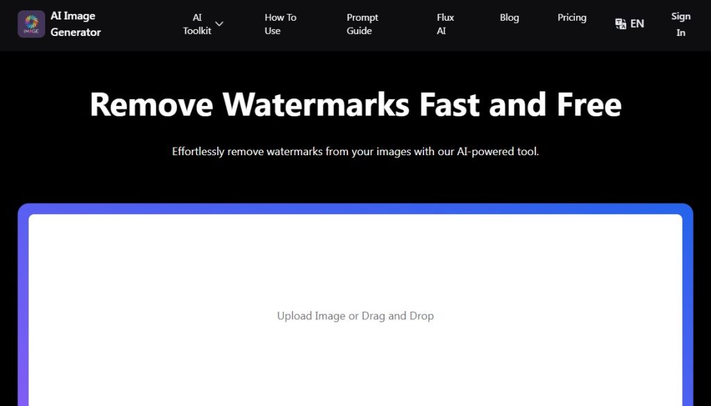Cómo eliminar marcas de agua con IA - Watermark Remover