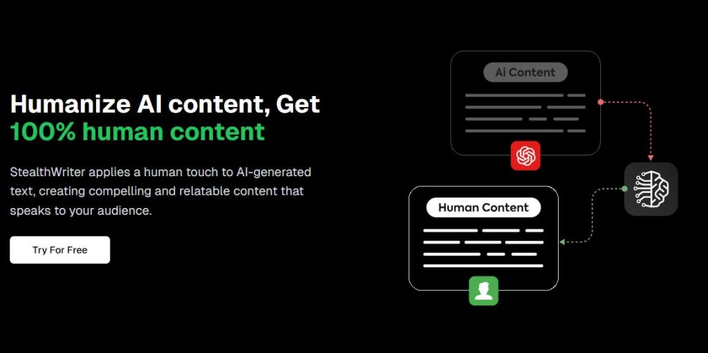 Cómo humanizar contenido creado con IA - usar StealthWriter