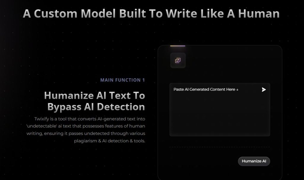 Cómo humanizar textos creados con IA - usar Twixify