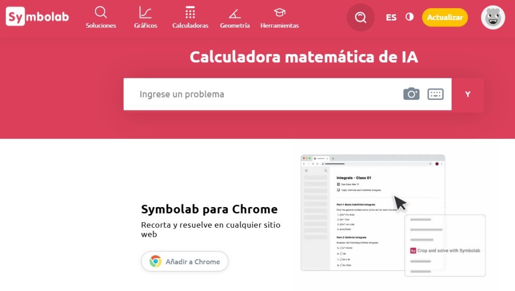 Cómo usar una calculadora de matemáticas con IA - Symbolab