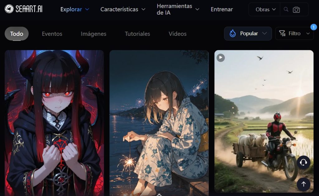 Cómo crear arte y retratos con IA - usar Seaart