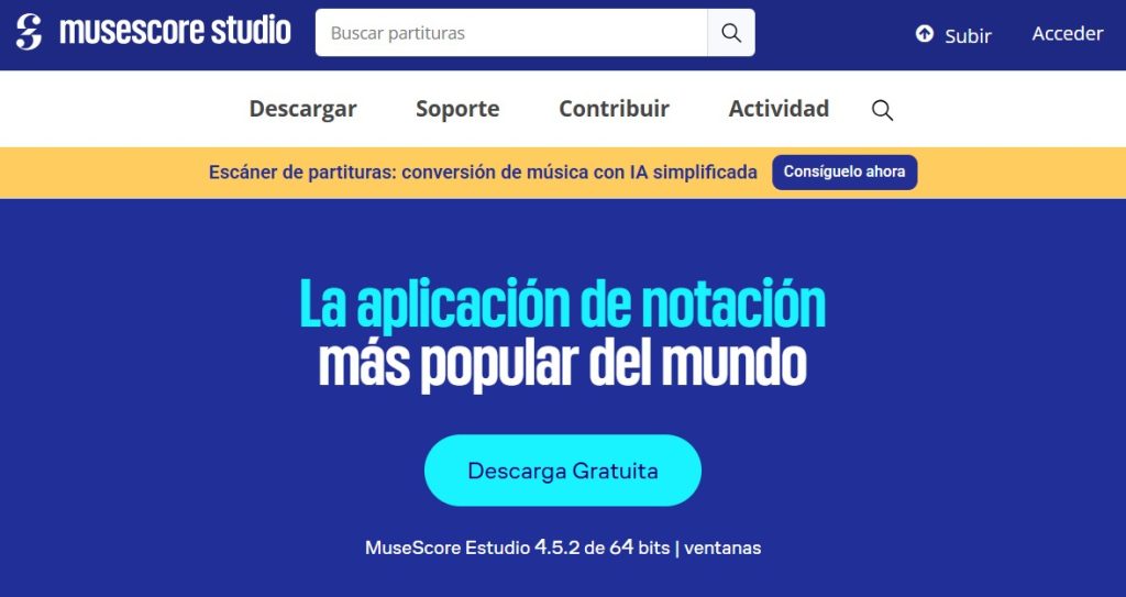 Cómo crear una partitura con IA - MuseScore