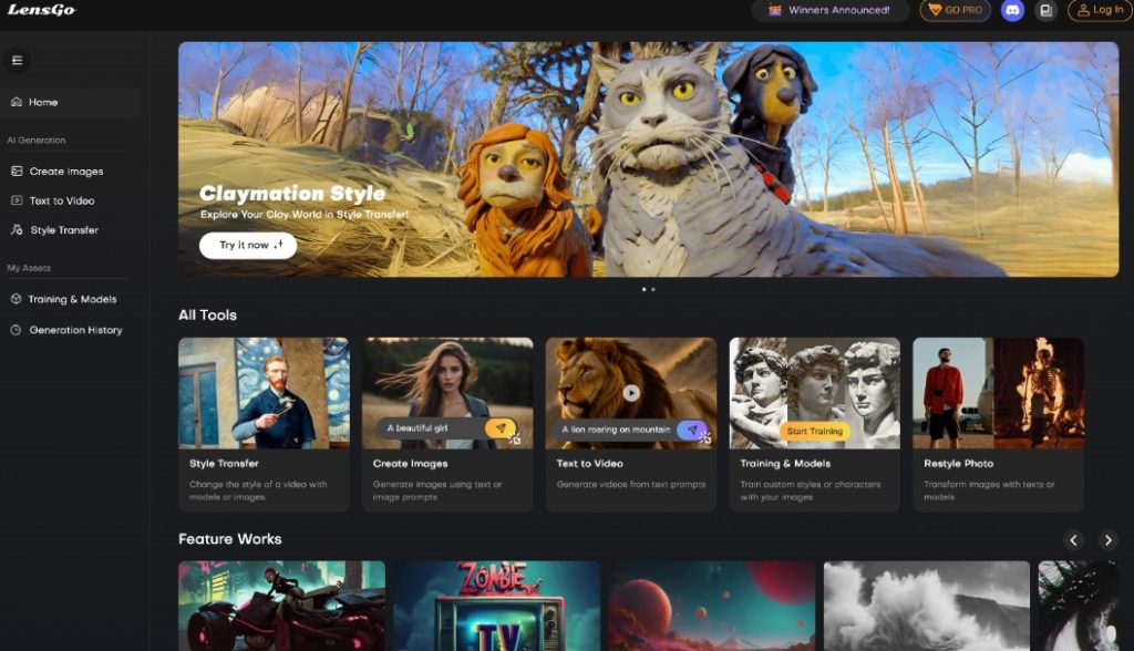 Cómo crear y animar imágenes y videos con IA - usar Lensgo