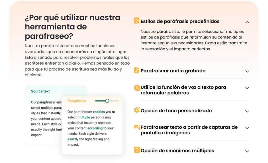 Cómo parafrasear con IA - usar Paraphraser