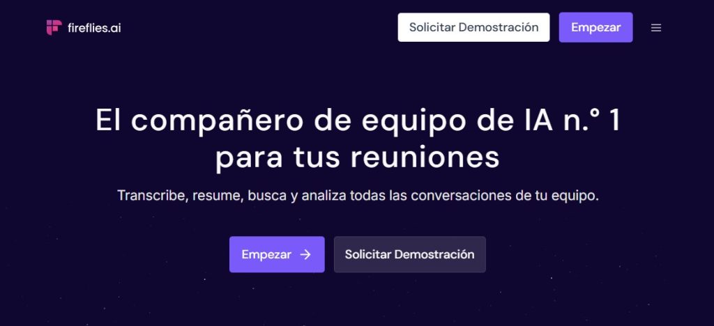 Cómo transcribir reuniones con IA - Fireflies