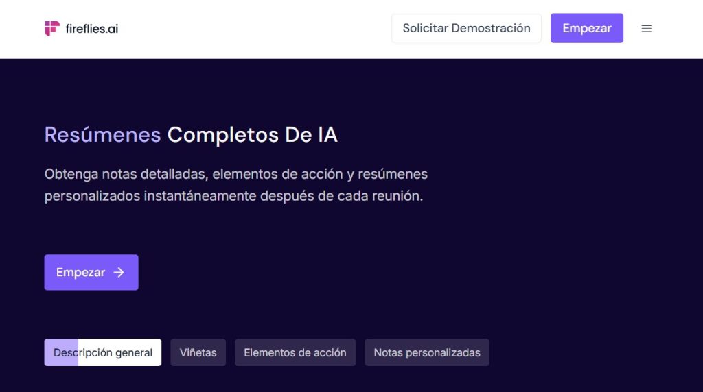Cómo transcribir reuniones con IA - usar Fireflies
