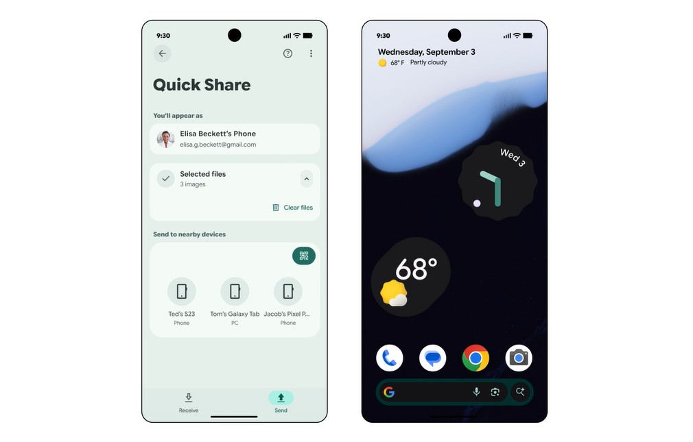 Android 2025 - Septiembre - Quick Share renovado para fotos y videos