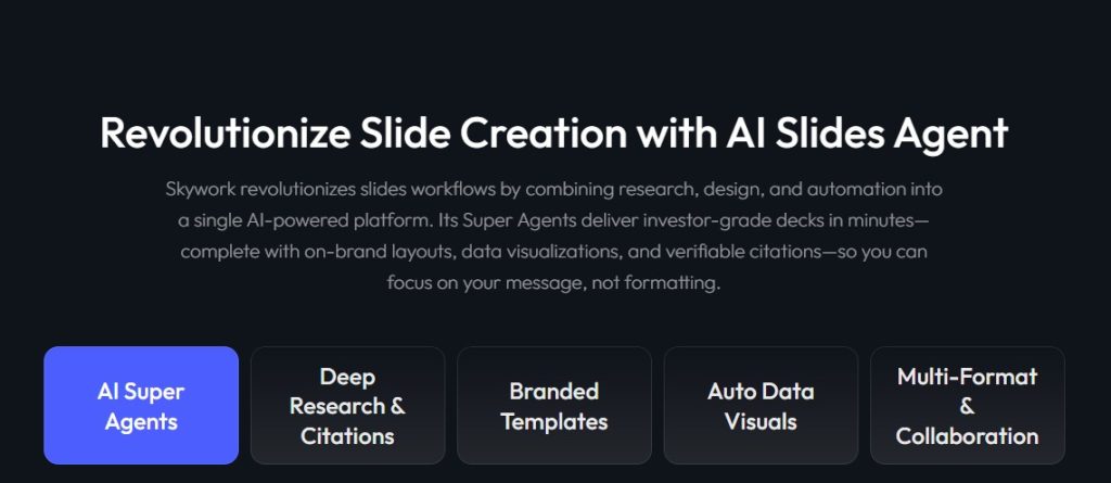 Cómo crear diapositivas con IA - usar Skywork