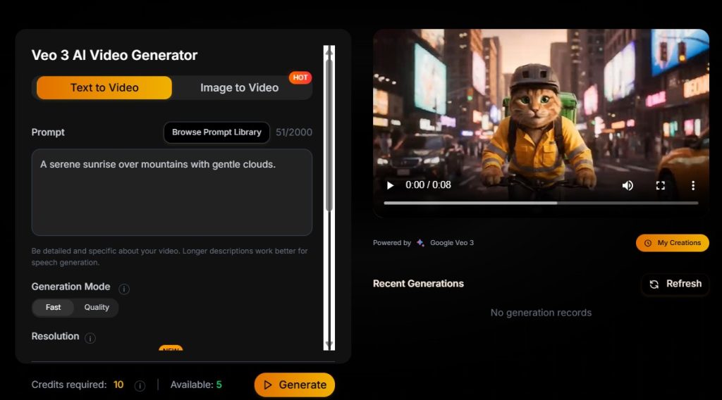 Cómo crear videos con audio utilizando IA - usar V03