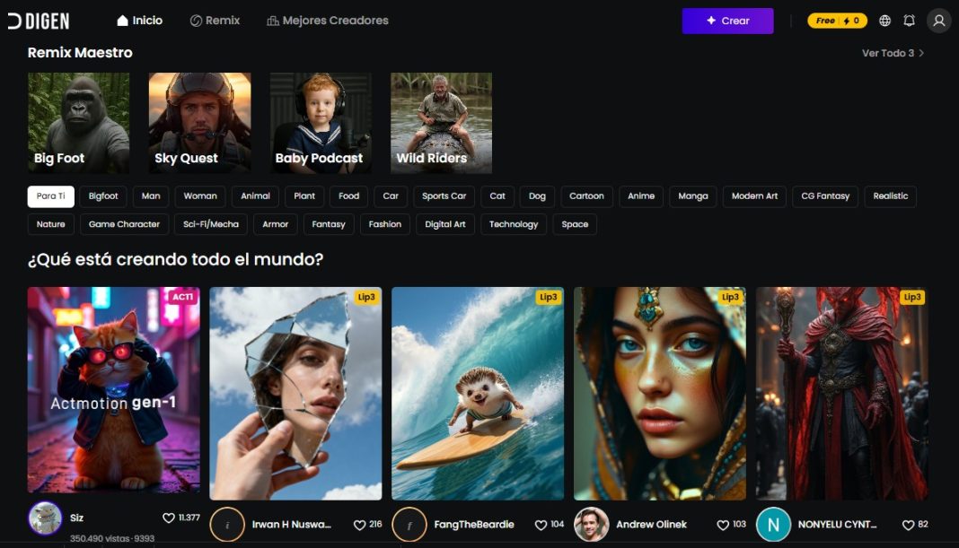 Cómo crear videos de alta resolución con IA: Conoce Digen