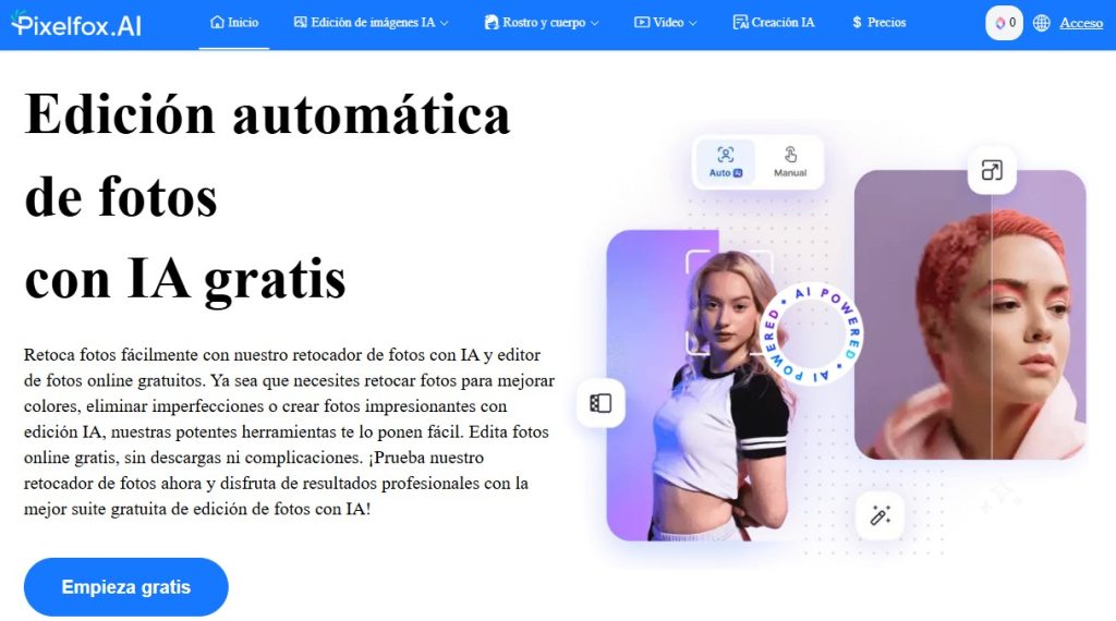 Cómo editar imágenes gratis con IA - Pixelfox