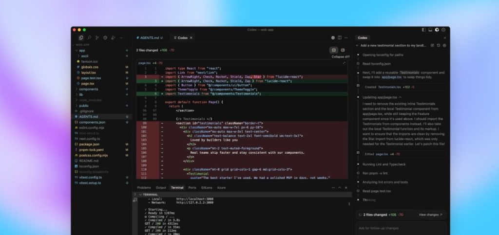 GPT 5-Codex - programación moderna con IA